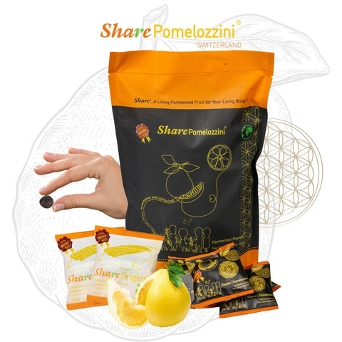 Share Pomelozzini® fermented pomelo 0.375lb standbag + 2 piece Share Original Pomelozzini to taste